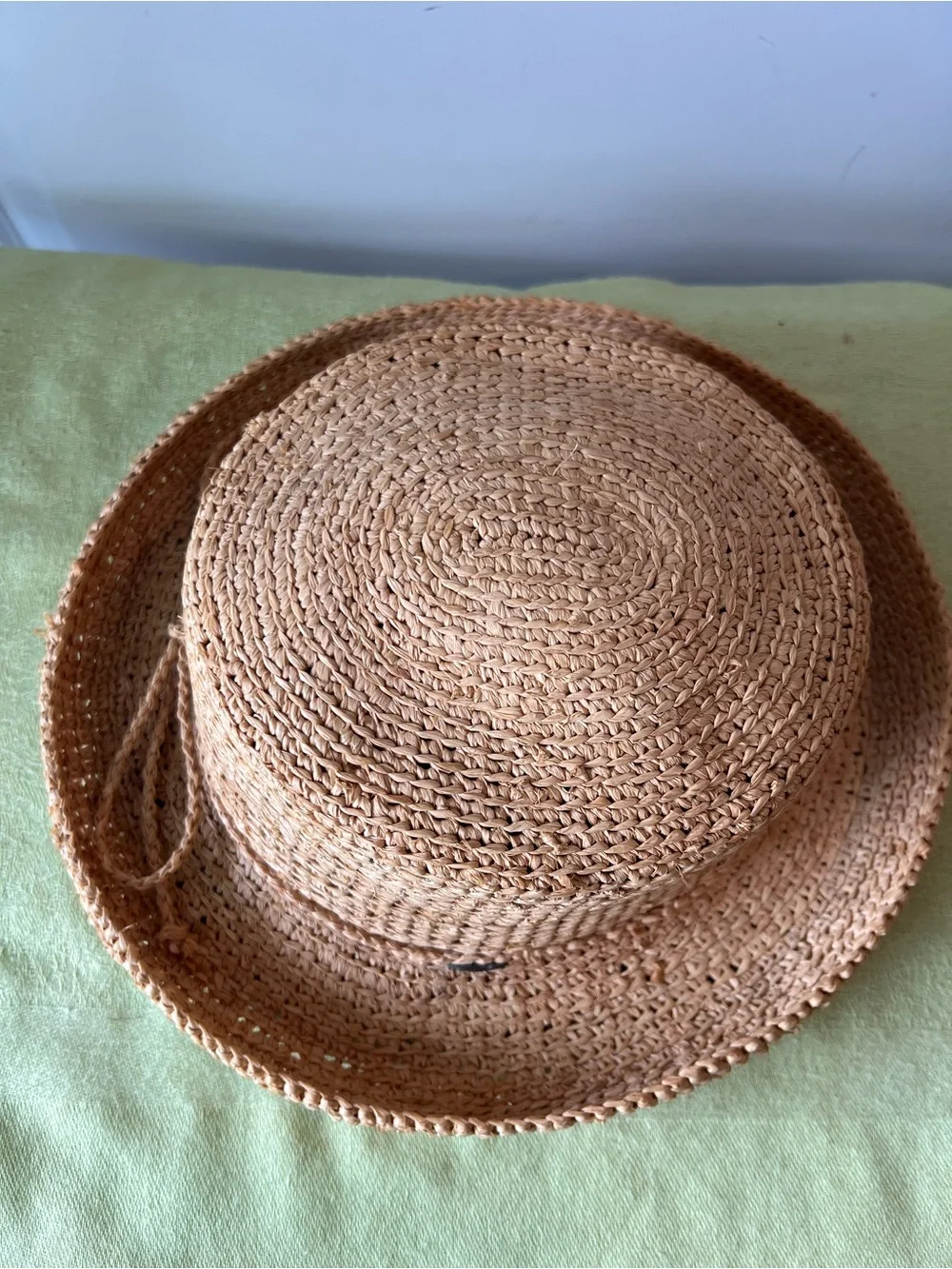 Scala Woven Straw Sun Hat in Natural Tan